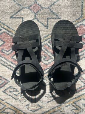Teva Black Strappy Outdoor Sandals
